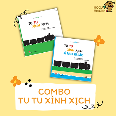 “Tu Tu Xình Xịch” – Combo 2 cuốn Ehon Nhật Bản kích thích phát triển giác quan cho trẻ từ 0-3 tuổi – Mọt sách Mogu. Bao gồm: Tu tu xình xịch rì rào…