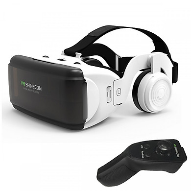 Kính thực tế ảo Vr Shinecon G06E + remote điều khiển điện thoại Shinecon SC-RA8 - Hàng Nhập Khẩu