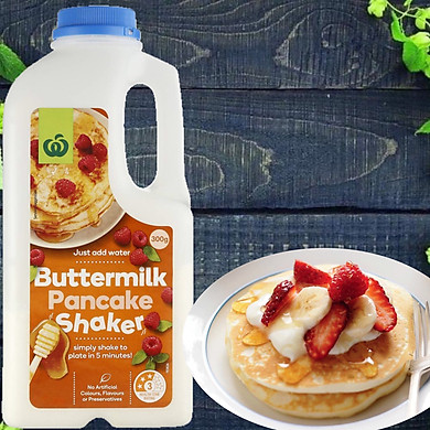 Bánh Đô Rê Mon Với Bột Pha Sẵn Woolworths Original Pancake Shaker 350g Xuất Xứ Úc – Tiện Lợi Dễ Sử Dụng Tiết Kiệm Thời Gian Cho Bánh Thơm Ngon,…