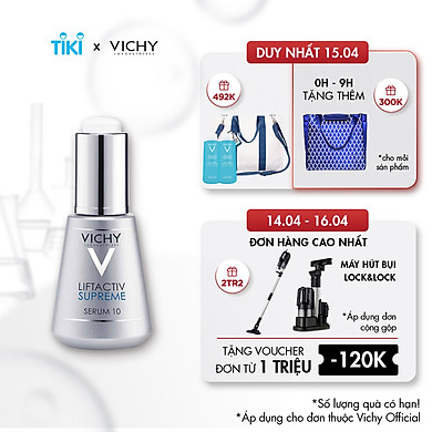 Dưỡng chất(Serum) dưỡng da giúp ngăn ngừa 10 dấu hiệu lão hóa & làm săn chắc làn da Vichy Liftactiv Supreme Serum 30ml