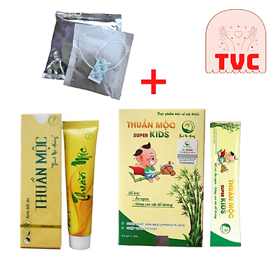 Combo Chăm Sóc Bé Yêu Gồm Siro ăn ngon Thuần Mộc Super Kids và Kem bôi da Thuần Mộc Thanh Mộc Hương Tặng Kèm Trà Túi Lọc Wonmom – >>> top1shop >>> tiki.vn
