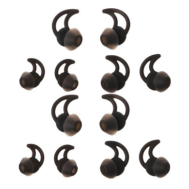 Phép Lạ Chiếu 6 Đôi Ốp Tai Nghe Tai Nghe Nhét Tai Eartips Thay Thế cho Loa Bose QC30 Đen