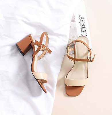 Giày Sandal Nữ Cao Gót Gót Vuông 5cm – Giày Cao Gót Mẫu Mới Dáng Công Sở Duyên Dáng Đầy Vẻ Sang Trọng