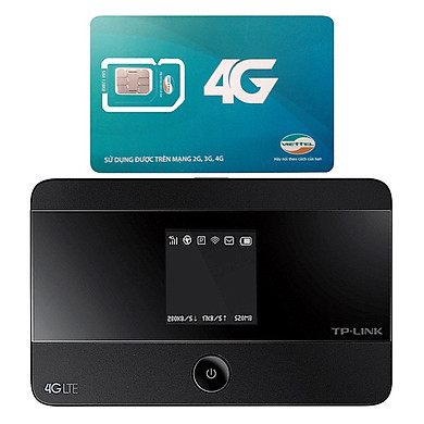 Bộ phát wifi di động 4G TP-Link M7350 tốc độ 150Mbps + Sim 3G/4G Viettel 3.5GB/Tháng - Hàng chính hãng