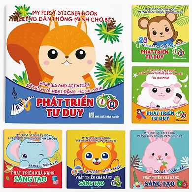 Combo 6 cuốn: Miếng dán Thông minh cho bé (Phát triển EQ – IQ) – My First Sticker Book – ,SKU : 6208384837360 >>>🇻🇳 Top1Vietnam 🛒>>> tiki.vn 🇻🇳🇻🇳🇻🇳🛒🛍🛒