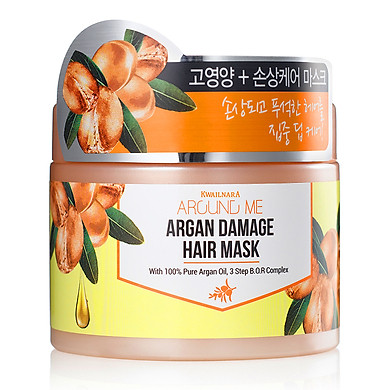Hấp Ủ Tóc Tinh Chất Argan Around Me Damage Hair Mask Hàn Quốc 300G + Móc Khóa - Link Mua