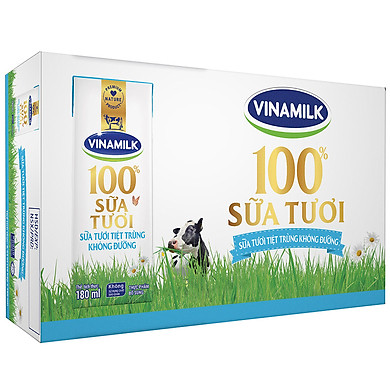 Thùng 48 Hộp Sữa Tươi Tiệt Trùng Vinamilk 100% Không Đường (180ml / Hộp) – Vinamilk ,SKU : 2320862837599 >>>🇻🇳 Top1Vietnam 🛒>>> tiki.vn 🇻🇳🇻🇳🇻🇳🛒🛍🛒