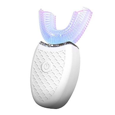 Bàn chải đánh răng điện âm tự động thông minh 360 độ hình chữ U 4 chế độ USB có thể sạc lại làm trắng răng ánh sáng xanh