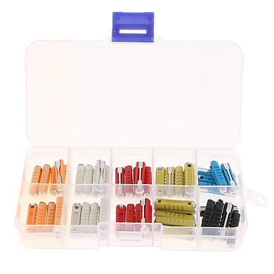 50 Con 5A-30A Nhiều Màu Ngư Lôi Châu Âu Phong Cách Cũ Xe Cầu Chì Assortment Bộ