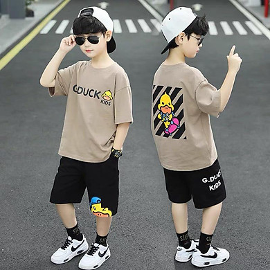 Bộ đồ bé trai Con Xinh cotton G.DUCK KIDS set quần áo trẻ em từ 5 đến 14 tuổi – OEM >>> top1shop >>> tiki.vn