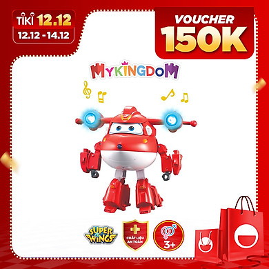 Robot Biến Hình Cỡ Lớn Có Đèn Và Âm Thanh – Jett Siêu Cấp Superwings YW740431 – – top1shop