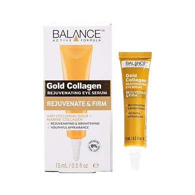 Serum Mắt Gold Collagen Balance Active Formula tái tạo, làm sáng vùng da mắt, giảm vết chân chim 15ml, hàng chính hãng