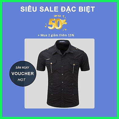 Áo sơ mi, Áo sơ mi nam cộc tay, 2 túi ngực, đường thêu trước ngực, tạo điểm nhấn cho chiếc áo của bạn, cách điệu H40 - Tháng Ba Áo Sơ Mi, Áo Sơ Mi Nam Cộc Tay, 2 Túi Ngực, Đường Thêu Trước Ngực, Tạo Điểm Nhấn Cho Chiếc Áo Của Bạn, Cách Điệu H40 - Tháng Ba