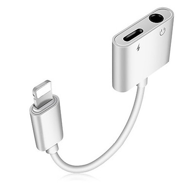 Cáp chuyển đổi vừa sạc vừa nghe điện thoại cho iphone cổng Lightning sang jack Audio 3.5 (Hàng Chính Hãng)