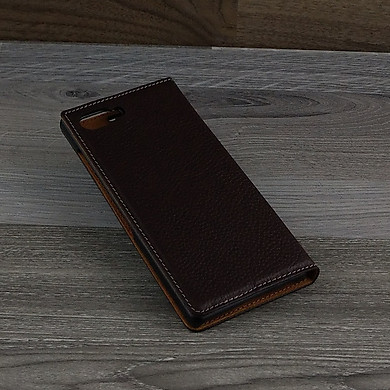 Bao Da dành cho blackberry Key2 Da Bò màu nâu đất