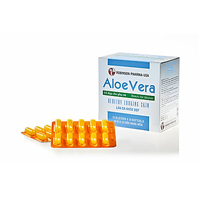 Thực Phẩm Bảo Vệ Sức Khỏe Aloe Vera Sữa Ong Chúa,Đẹp Da-Giải Độc-Nha Đam-Medibeauty-Robinson Pharma Usa-Hộp 100 Viên - Link Mua