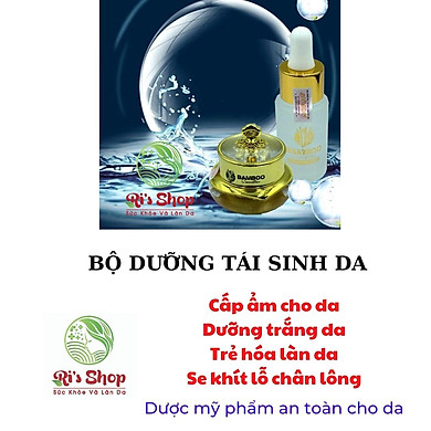 COMBO SERUM COLLAGEN TÁI SINH DA + KEM FACE DƯỢC MỸ PHẨM BAMBOO (MẪU MỚI) – GIÚP DA TRẮNG MỊN, HỒNG HÀO – SE KHÍT LỖ CHÂN LÔNG – CUNG CẤP ĐỘ ẨM CHO BA