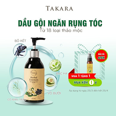 Dầu gội thảo mộc thiên nhiên Takara giúp ngăn ngừa tóc gãy rụng kích thích mọc tóc 300ml