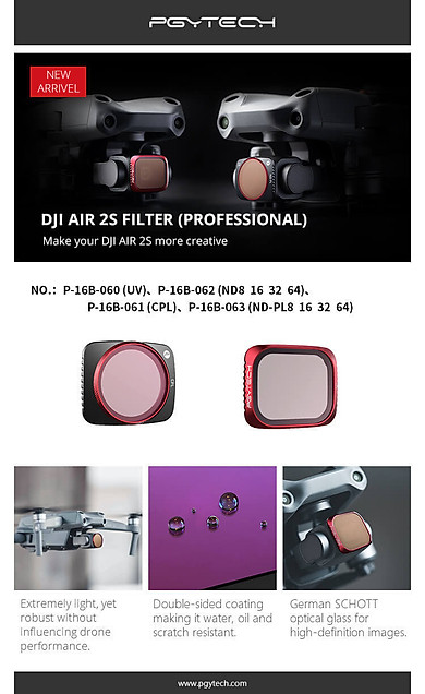Filter Cpl Dji Mavic Air 2S – Hàng Chính Hãng Pgytech - Link Mua