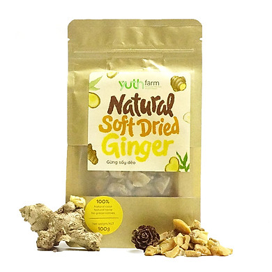 Gừng sấy dẻo Yuthfarm - Ngọt dịu, cay ấm (100g)