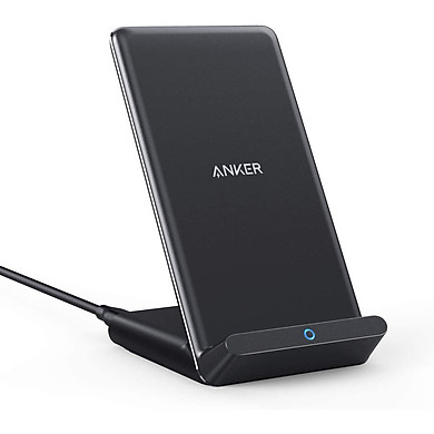 Sạc nhanh không dây Anker chuẩn Qi 7.5W cho iPhone 11, 11 Pro, 11 Pro Max, XR, Xs Max, XS, X, 8, 8 Plus, 10W cho Galaxy S20 S10 S9, Note 10 - Hàng Nhập Khẩu