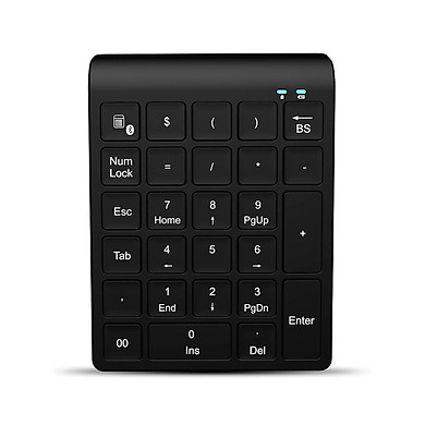 27 Phím Bluetooth Không Dây-Tương Thích Bàn Phím Số Mini Numpad Có Nhiều Phím Chức Năng Bàn Phím Số Dành Cho Máy Tính Kế Toán Đặc Nhiệm