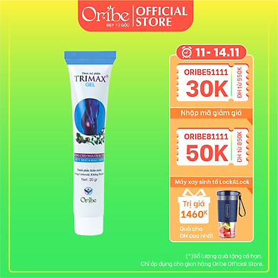 Gel Bôi Trĩ Giúp Co Búi Trĩ, Giảm Sưng Đỏ Và Ngứa Rát Hậu Môn Do Trĩ Trimaxgel 20g – Nguyên Liệu Nhập Khẩu Từ Châu Âu
