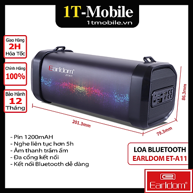 Loa Bluetooth Earldom Et- A11 - Hàng Chính Hãng - Link Mua