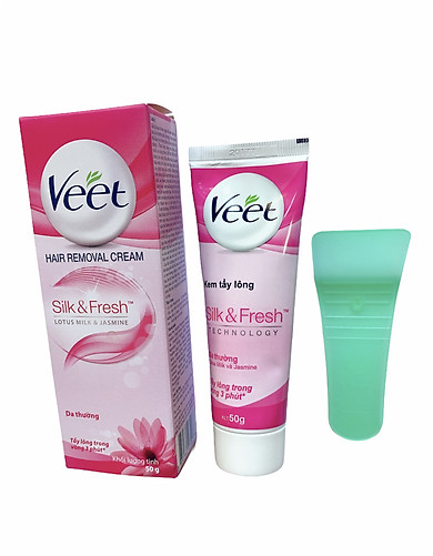 Kem Tẩy Lông Dành Cho Da Thường VEET Silk & Fresh Normal Tuýp 50g – Giao Ngẫu Nhiên