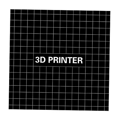Sunnimix Đen 3D In Xây Dựng Bề Mặt 400X400 Mm Vuông Nhiệt Giường Nền Tảng Miếng Dán