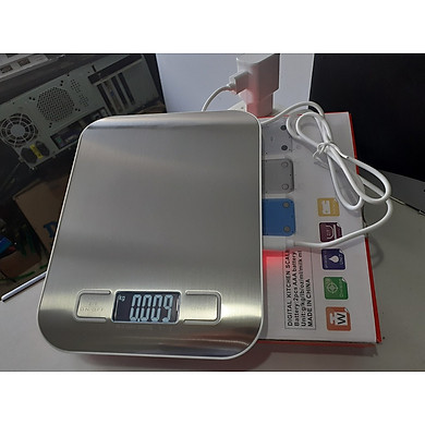 Cân điện tử tiểu ly 10KG – 1g ,cân nhà bếp mini ,cân nhà bếp nhỏ gọn , cân điện tử để bàn , cân nguyên liệu chính xác cao cấp(dùng sạc cổng USB)