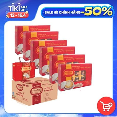Combo 6 hộp nước yến sào win’sNest chưng sẵn đường phèn ( 6 Lọ * 70 ml / Hộp): giúp bồi bổ sức khỏe thích hợp cho mọi đối tượng và trẻ em từ 1 tuổi…