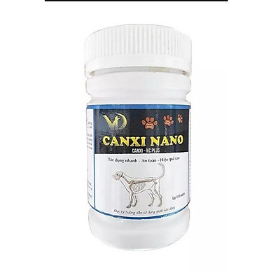Canxi Nano Chó Mèo Cho Chó Bầu Phục Hồi Bị Hạ Bàn Tai Cụp (150Viên/Lọ) - Link Mua