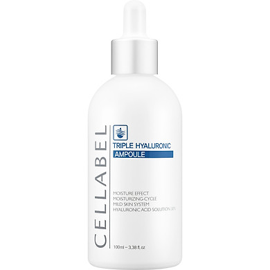 Dược Mỹ Phẩm CELLABEL-Tinh chất dưỡng ẩm chuyên sâu Triple Hyaluronic Ampoule Công nghệ cấp ẩm gấp 3 lần