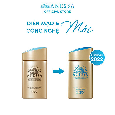 Bộ sản phẩm Kem chống nắng Anessa bảo vệ hoàn hảo cho da mặt và toàn thân (Gold Milk 60ml + Gold Gel 90g + Gold Spray 60g)