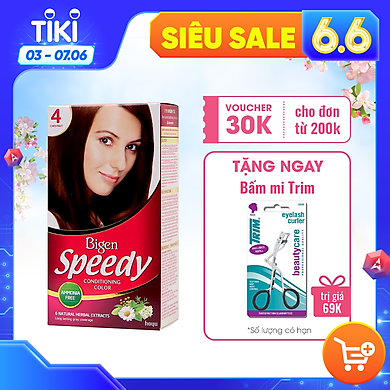 Thuốc nhuộm dưỡng tóc phủ bạc thảo dược Bigen Speedy Thương hiệu Nhật Bản 80ml dạng kem