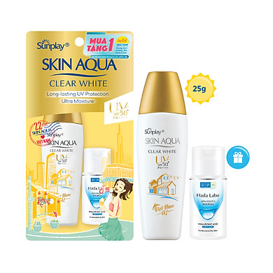Sữa chống nắng dưỡng da trắng mịn Sunplay Skin Aqua Clear White Limited Editon SPF 50+, PA++++ (25g)