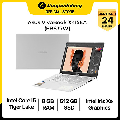 Laptop Asus X415EA i5 1135G7/8GB/512GB/14″F/Win11/(EB637W)/Bạc – Hàng chính hãng