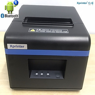 Máy in bill, hóa đơn nhiệt khổ 80mm K80 kết nối Bluetooth Xprinter XP-N160B( USB+Bluetooth) – Hàng chính hãng