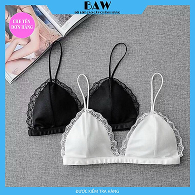 Áo Ngực Không Gọng, Áo Lót Bra Lụa Satin Phối Ren Không Gọng Dây Mảnh Thương Hiệu Baw Mã AN051 - Fligood Áo Ngực Không Gọng, Áo Lót Bra Lụa Satin Phối Ren Không Gọng Dây Mảnh Thương Hiệu Baw Mã An051 - Fligood