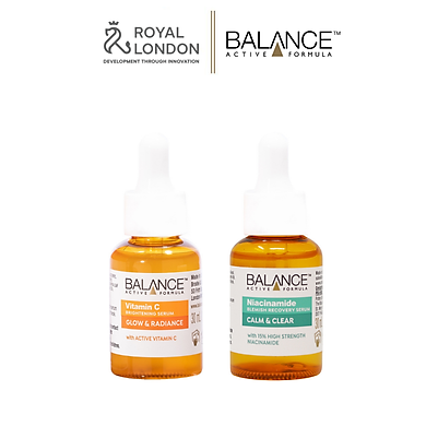 Combo serum ngừa mụn, giảm thâm và làm sáng da Balance Vitamin C và Niacinamide Serum 30ml/chai