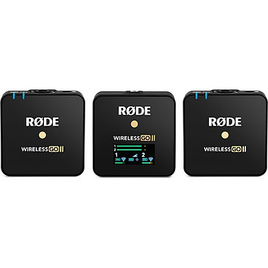 Rode Wireless Go Ii - Micro Thu Âm Không Dây Cao Cấp Cho Máy Ảnh, Tự Động Lưu Bản Ghi, Hoạt Động 7 Giờ (2 Phát 1 Thu) - Hàng Nhập Khẩu - Link Mua