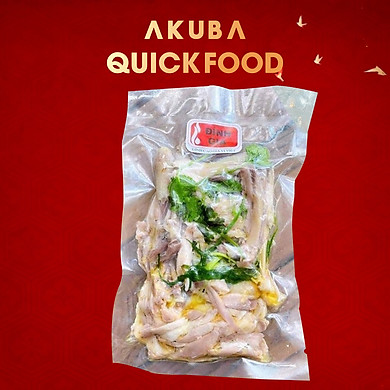 Gà ta rút xương hấp muối ăn liền AKUBA Quick Food hương vị đặc trưng Á Đông, gà ta dai ngon (nửa con) – – top1shop