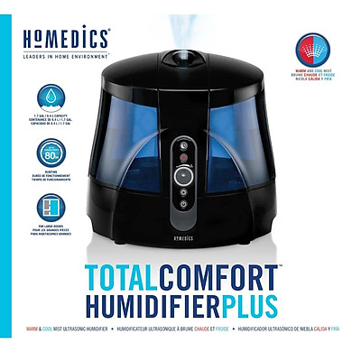 Máy Phun Sương Tạo Ẩm Nóng Lạnh Usa Công Nghệ Siêu Âm Khử Khuẩn Homedics Total Comfort Humidifier Plus Nhập Khẩu Usa - Link Mua