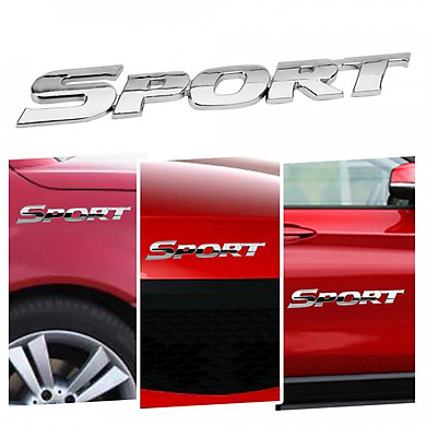Tem Logo Nổi Chữ 3D Dán Trang Trí Ô Tô Xe Máy Sport Azone - Link Mua