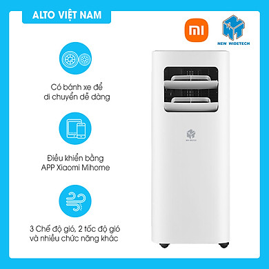 Điều hòa di động NEW WIDETECH sử dụng app Xiaomi Mihome Hàng chính hãng