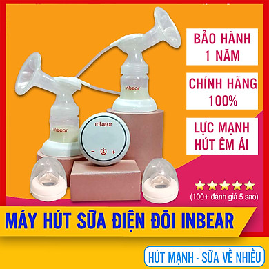 Máy Hút Sữa Điện Đôi Inbear Extra (IBE-9100), 9 Cấp Độ Hút Mạnh, 6 Cấp Độ Matxa Êm Ái, Giúp Kích Sữa Về Đều, Vắt Sữa Nhanh Cho Mẹ Sau Sinh