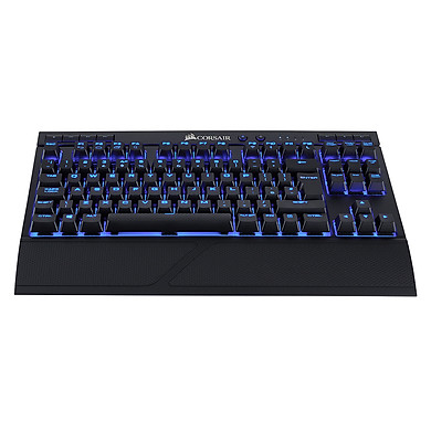 Bàn Phím Cơ Không Dây Corsair K63 LED Blue Cherry MX Red Switch Tenkeyless - Hàng Chính Hãng