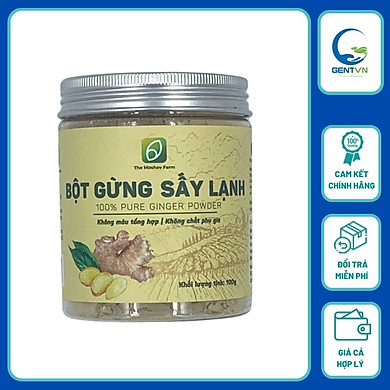 Bột Gừng Đông Y Sấy Lạnh The Moshav Farm Dùng Làm Gia Vị Nấu Ăn, Trà Gừng, Ngâm Chân, Giảm Cân Và Nhiều Công Dụng Khác Hũ 100Gr