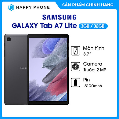 Máy tính bảng Samsung Galaxy Tab A7 Lite LTE SM-T225) – ĐÃ KÍCH HOẠT ĐIỆN TỬ – Hàng Chính Hãng